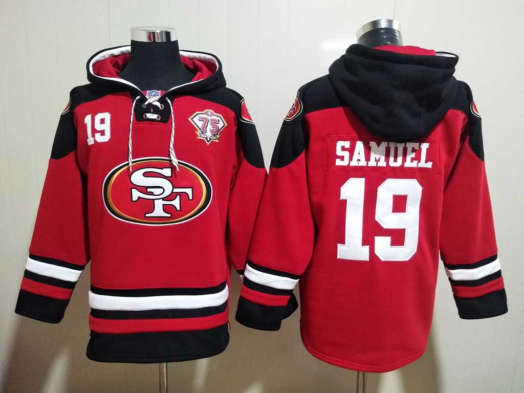 49ers 19 Deebo Samuel Red All Stitched Sweatshirt Hoodie,We sell and wholesale 49ers 19 Deebo Samuel Red All Stitched Sweatshirt Hoodie on line form chian!